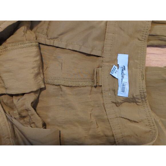 RTR Madewell Green Wide Leg High Rise Pleated Drapey Loose Cargo Pants Size 12 - Picture 5 of 13